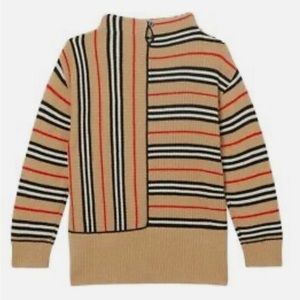 BURBERRY SWEATER BIANCA BEIGE FOR GIRLS